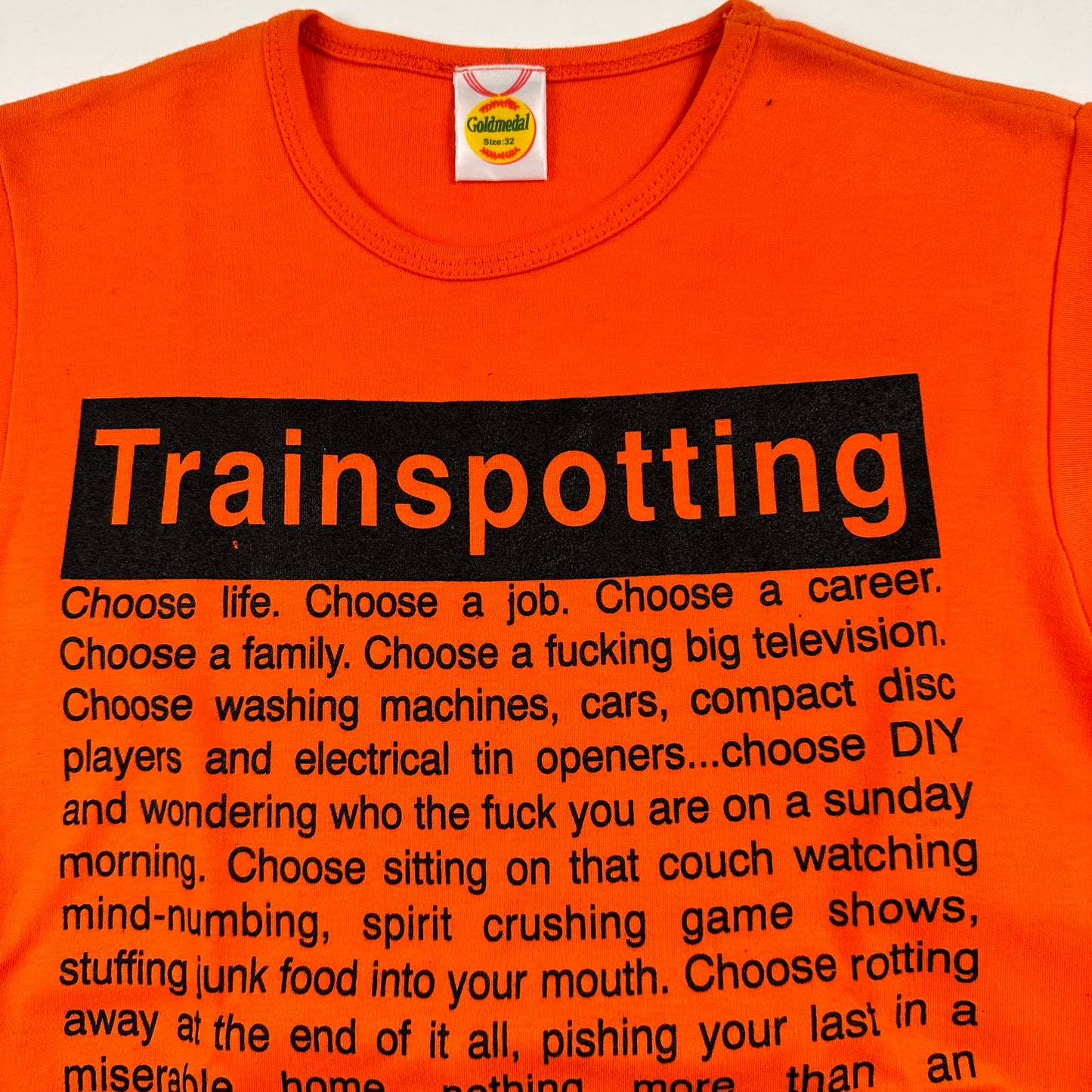 Vintage 90s Trainspotting Womens Shirt Small