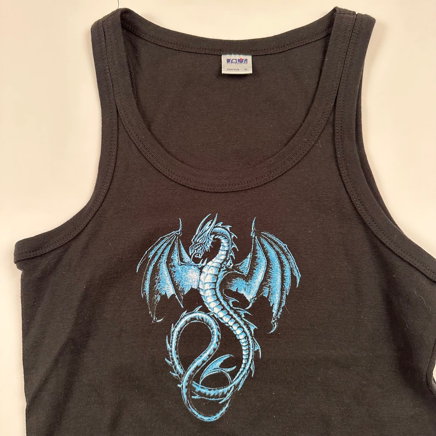 Vintage 2000s Dragon Womens Tank Top Shirt Small