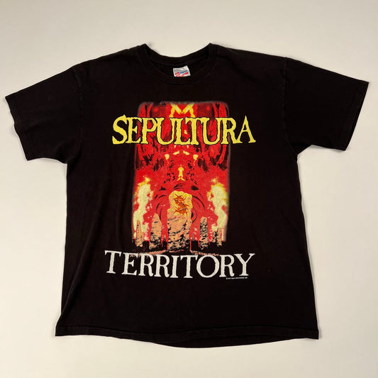 Vintage 1993 Sepultura Shirt XL War For Territory