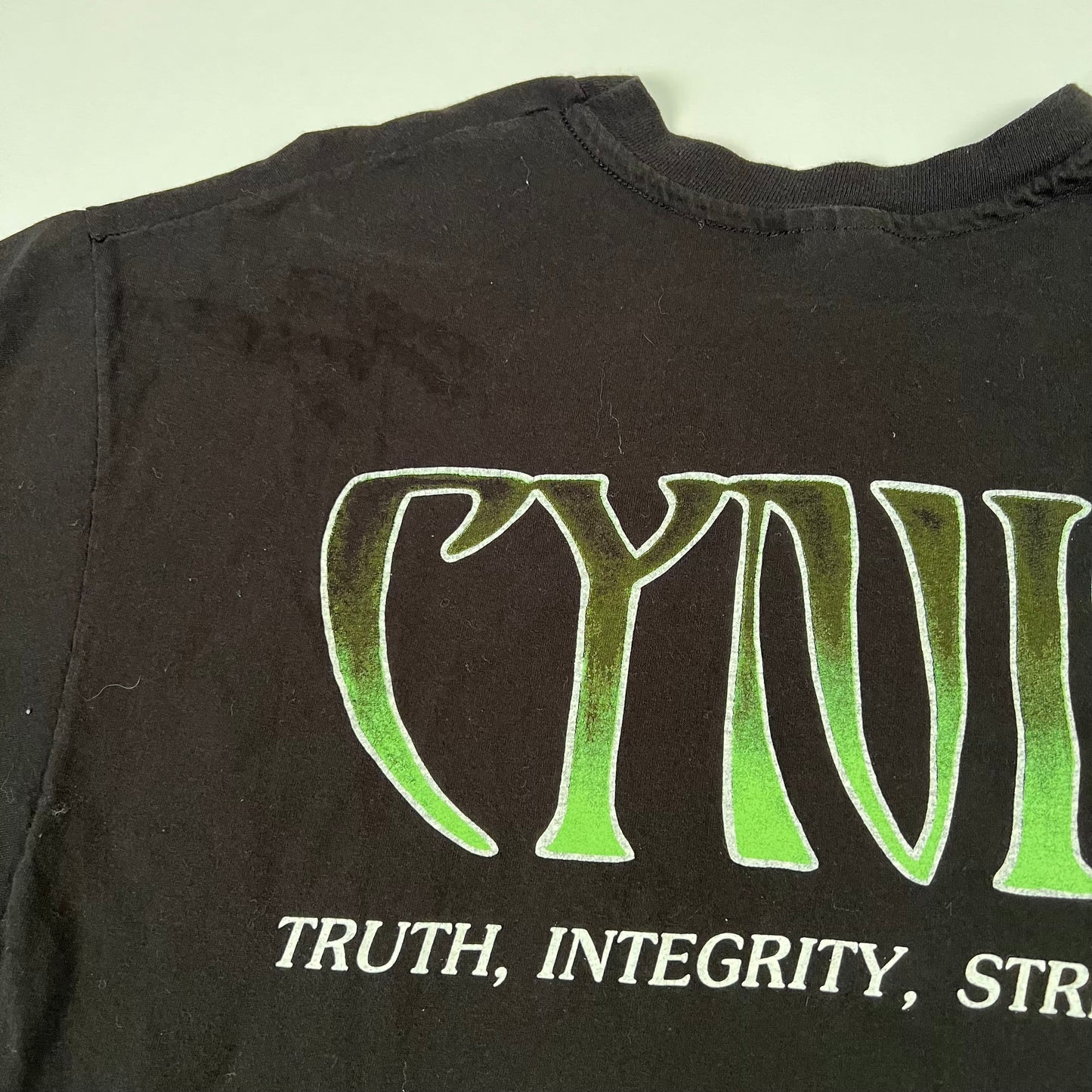 Vintage 1993 Cynic Shirt XL Truth Integrity Strength