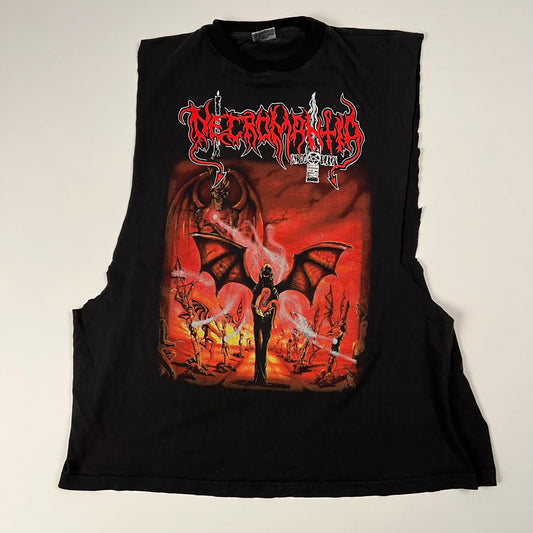 Vintage 1995 Necromantia Sleeveless Shirt XL Scarlet Evil Witching Black