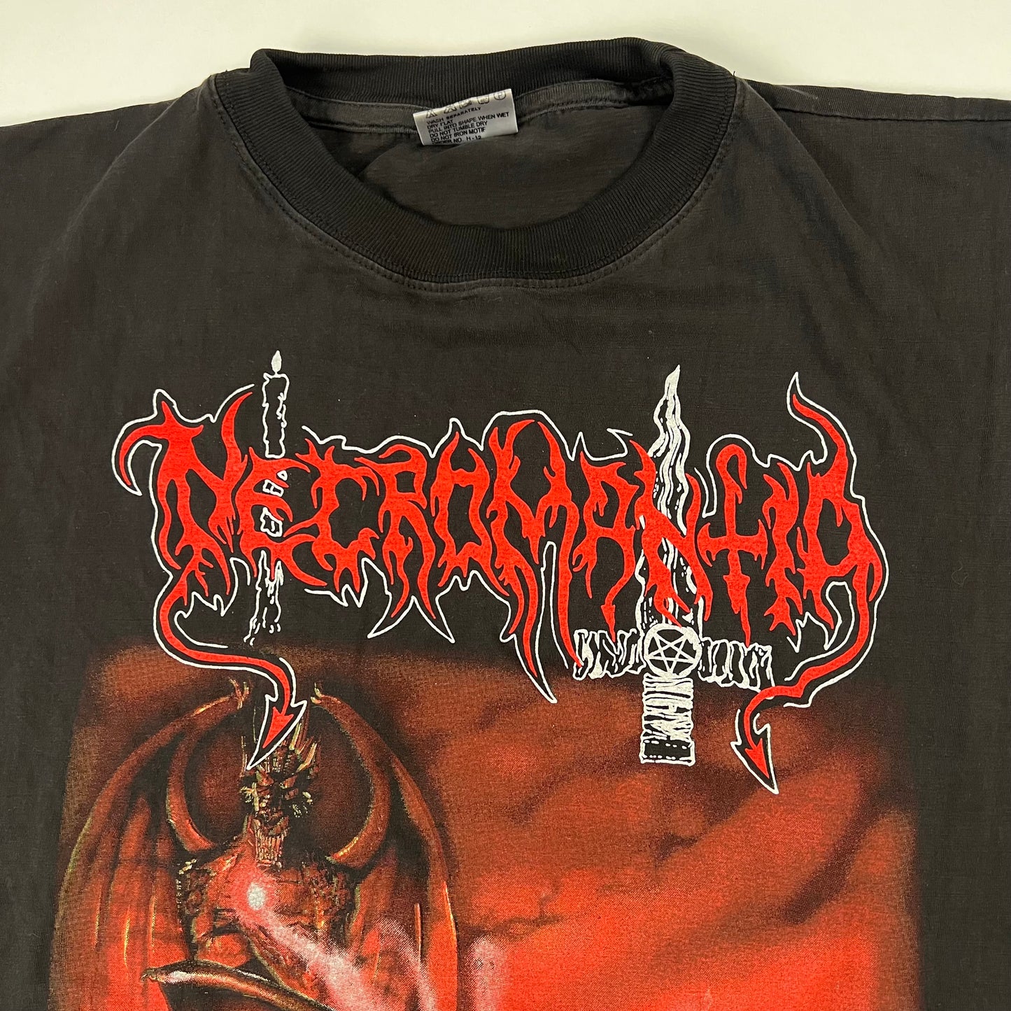 Vintage 1995 Necromantia Sleeveless Shirt XL Scarlet Evil Witching Black