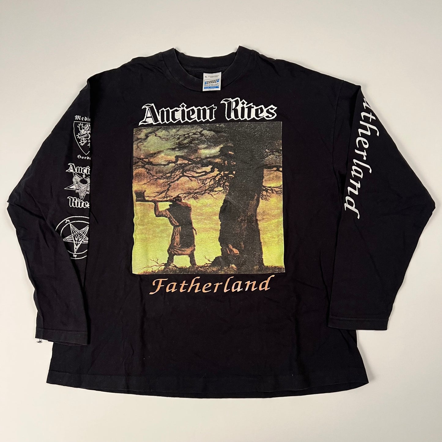 Vintage 1998 Ancient Rites Long Sleeve Shirt XL Fatherland Tour Winter 98-99