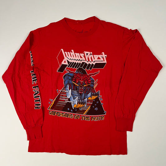 Vintage 1984 Judas Priest Long Sleeve Shirt Large Defenders Of The Faith