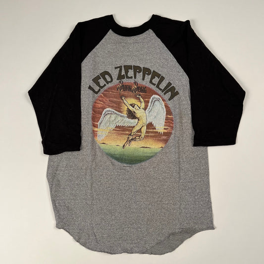 Vintage 1986 Led Zeppelin Raglan Shirt XL Swan Song