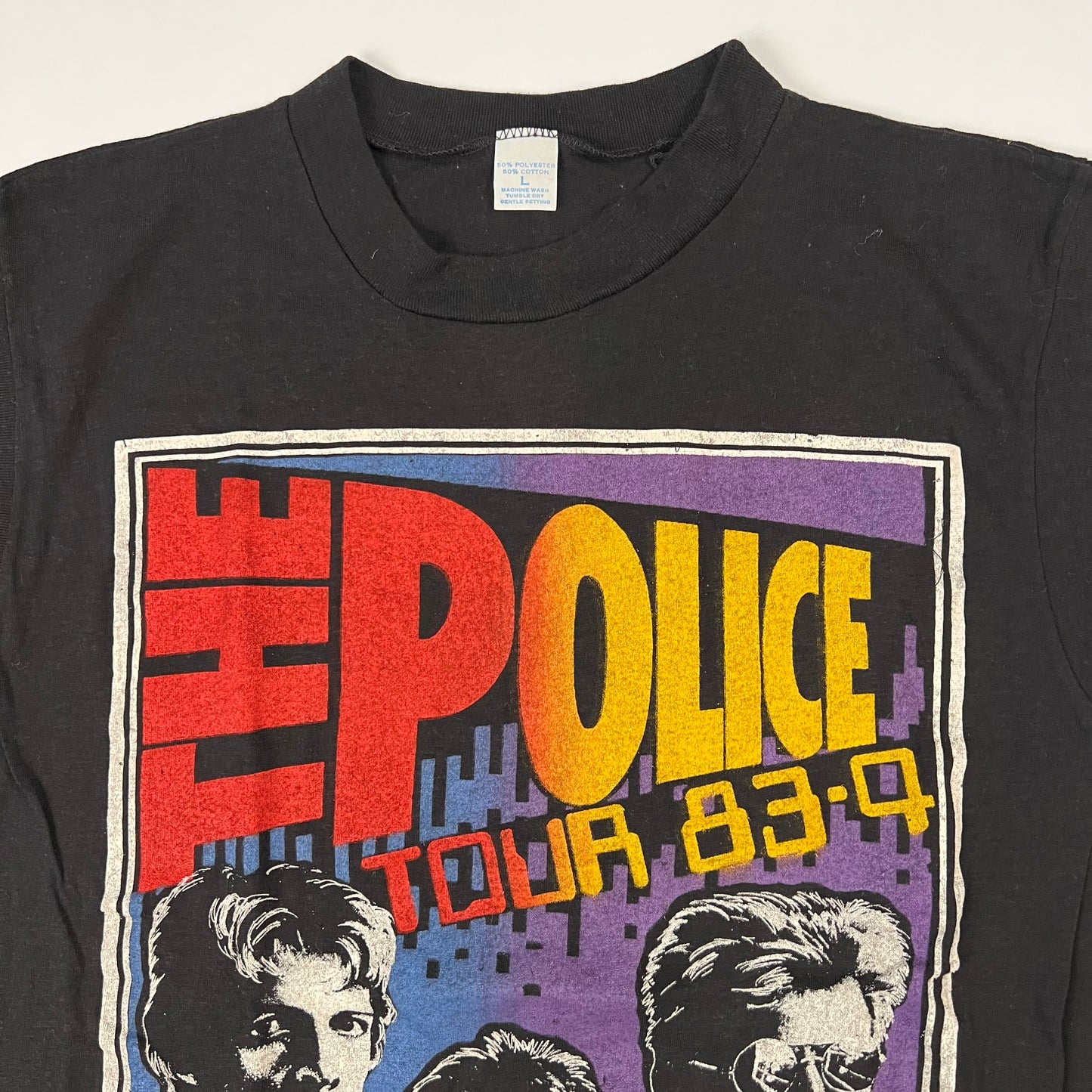 Vintage 1983 The Police Sleeveless Shirt Large Synchronicity