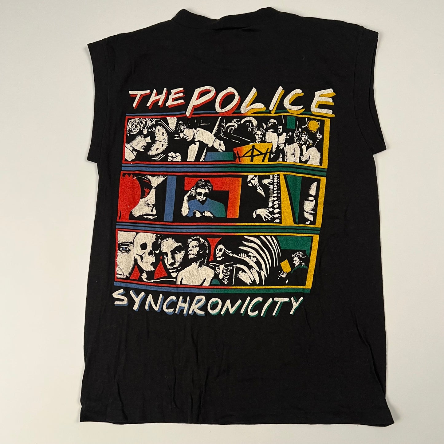 Vintage 1983 The Police Sleeveless Shirt Large Synchronicity