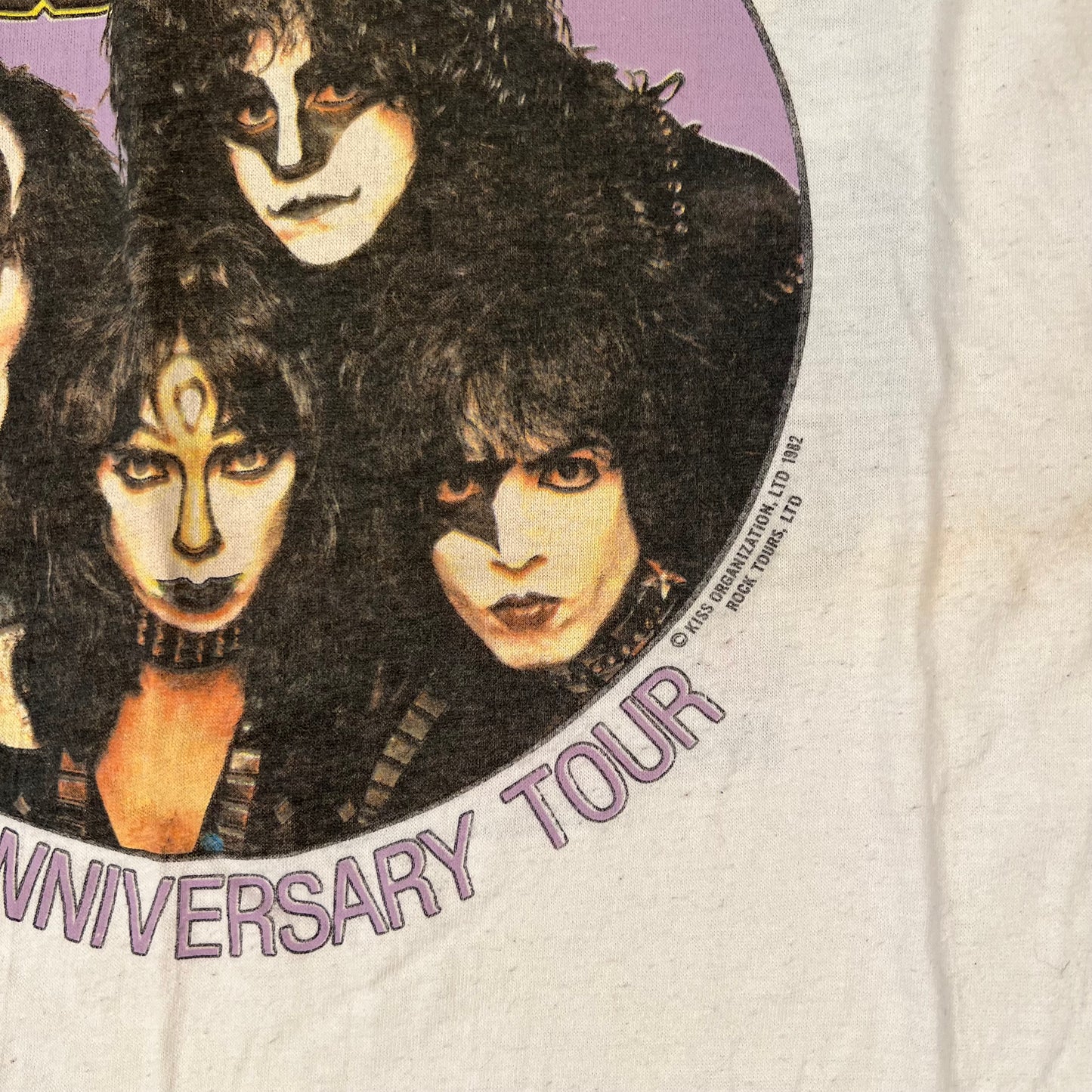 Vintage 1983 Kiss Shirt XL 10th Anniversary Tour