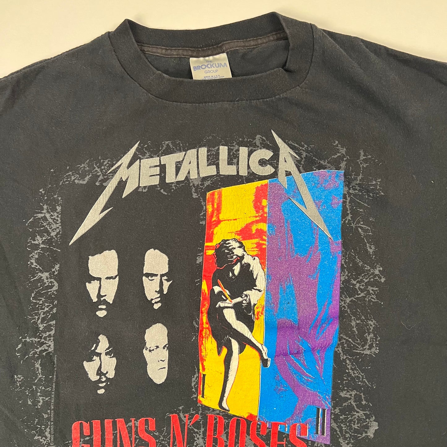 Vintage 1992 Metallica Guns N Roses Shirt XL