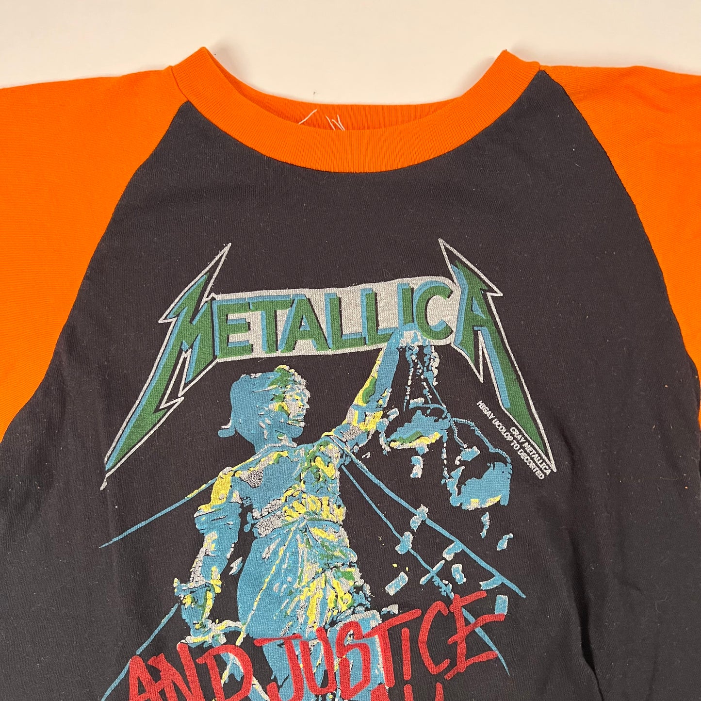 Vintage 80s Metallica Shirt Medium ...And Justice For All