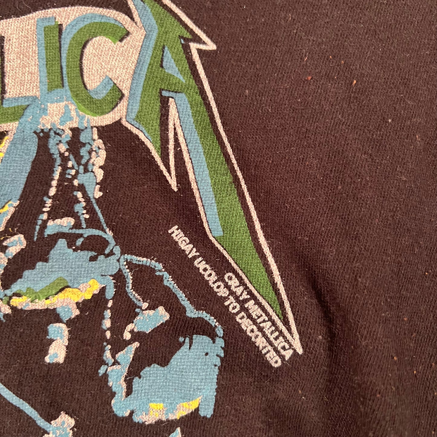 Vintage 80s Metallica Shirt Medium ...And Justice For All