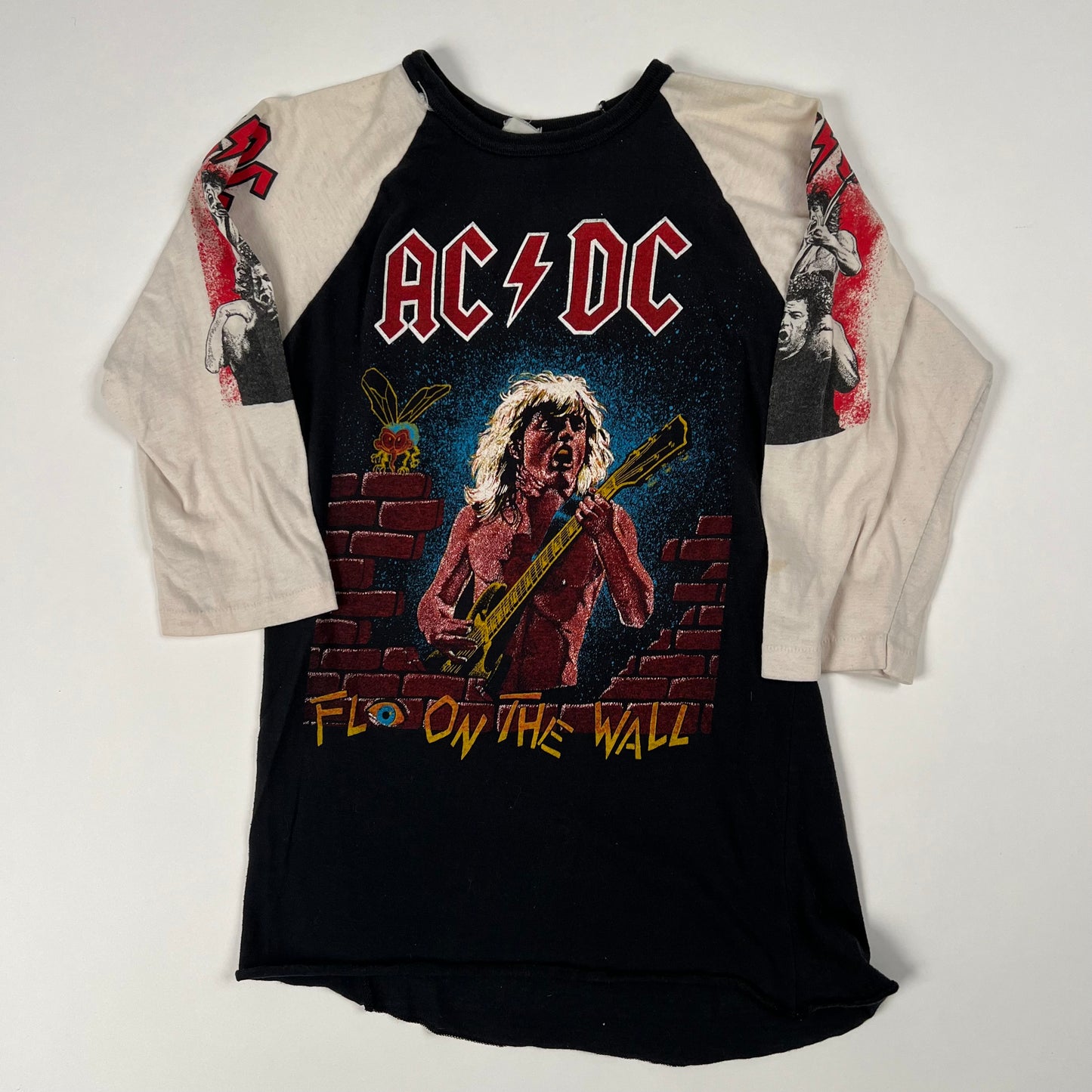 Vintage 80s AC DC Shirt Medium Fly On The Wall Anti Christ Devils Child