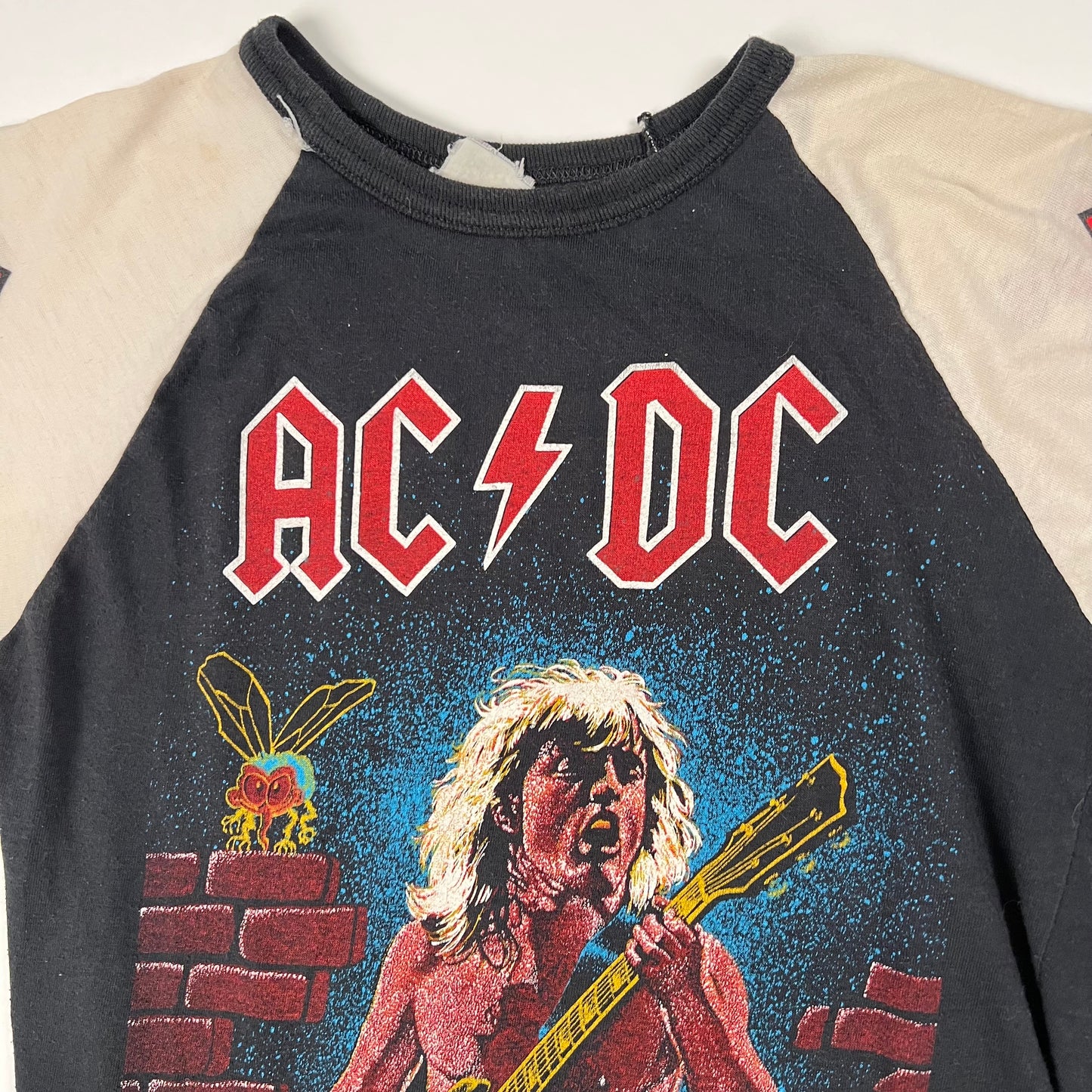 Vintage 80s AC DC Shirt Medium Fly On The Wall Anti Christ Devils Child