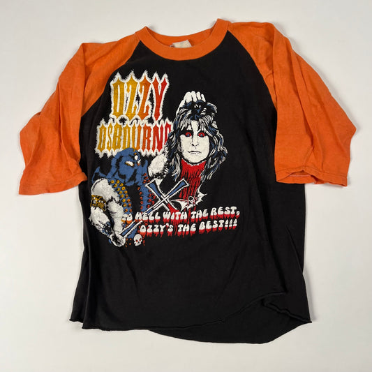 Vintage 80s Ozzy Osbourne Shirt Large To H*ll With The Rest Ozzy Is The Best