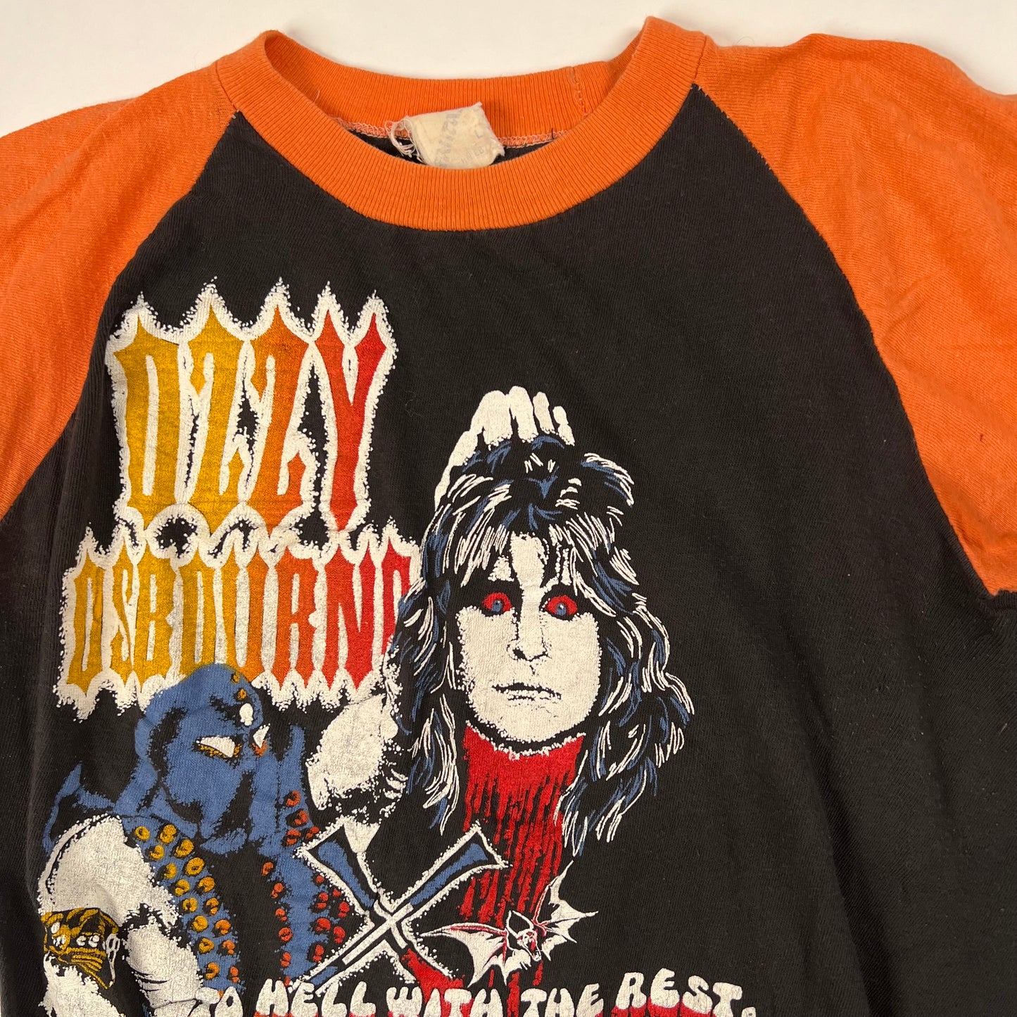 Vintage 80s Ozzy Osbourne Shirt Large To H*ll With The Rest Ozzy Is The Best