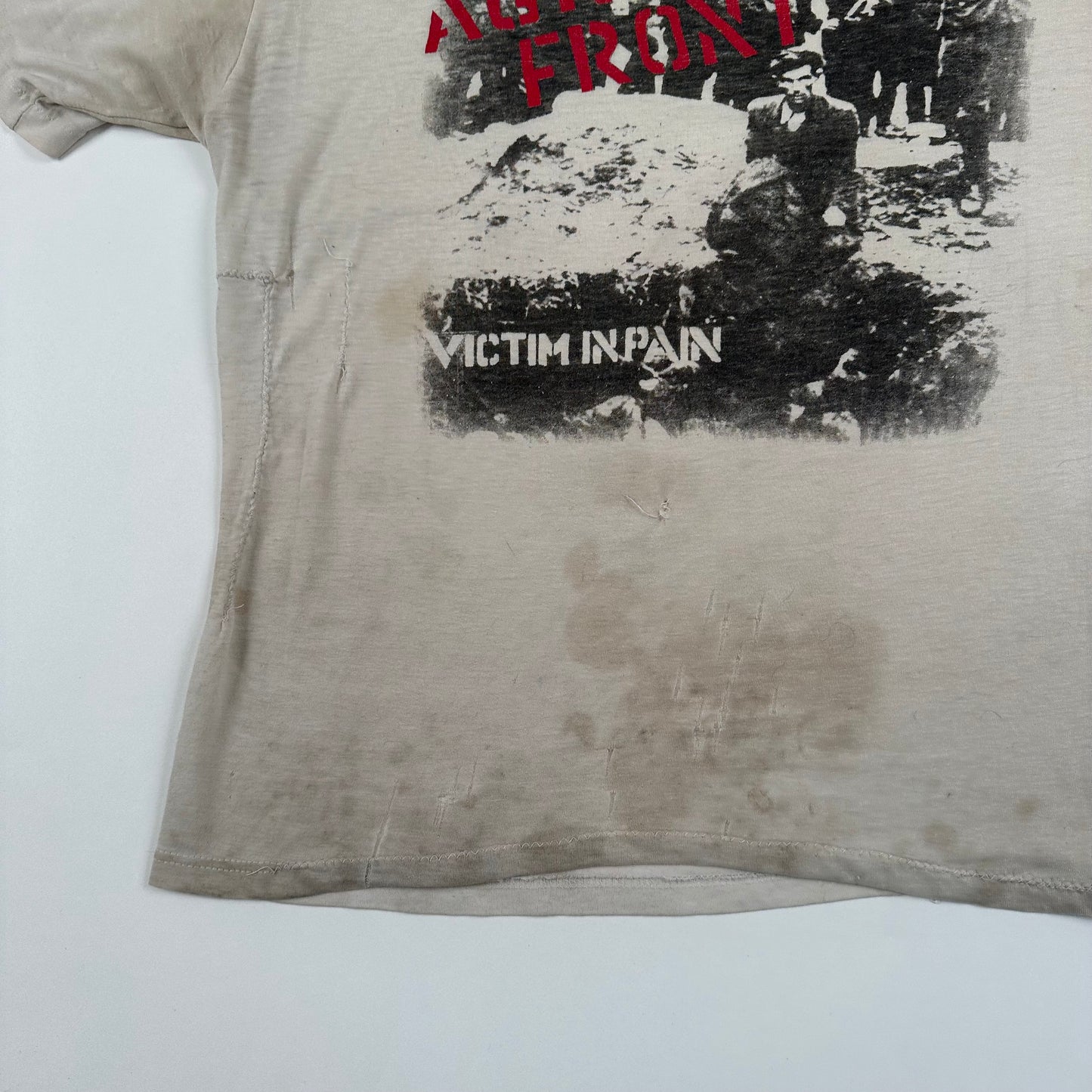 Vintage 1988 Agnostic Front Shirt Medium Victim In Pain CBGB