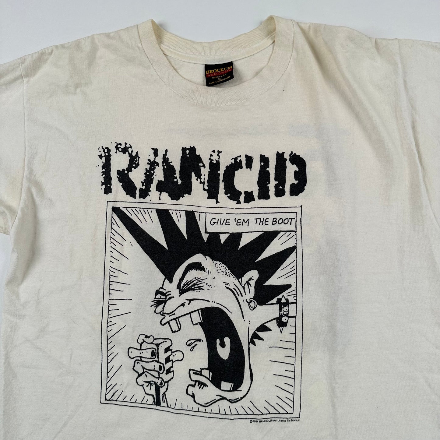 Vintage 1994 Rancid Shirt XL Give Em The Boot