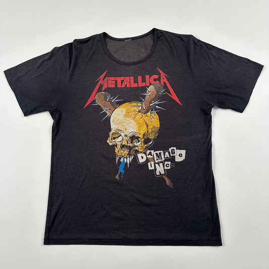 Vintage 1987 Metallica Shirt XL Damage Inc