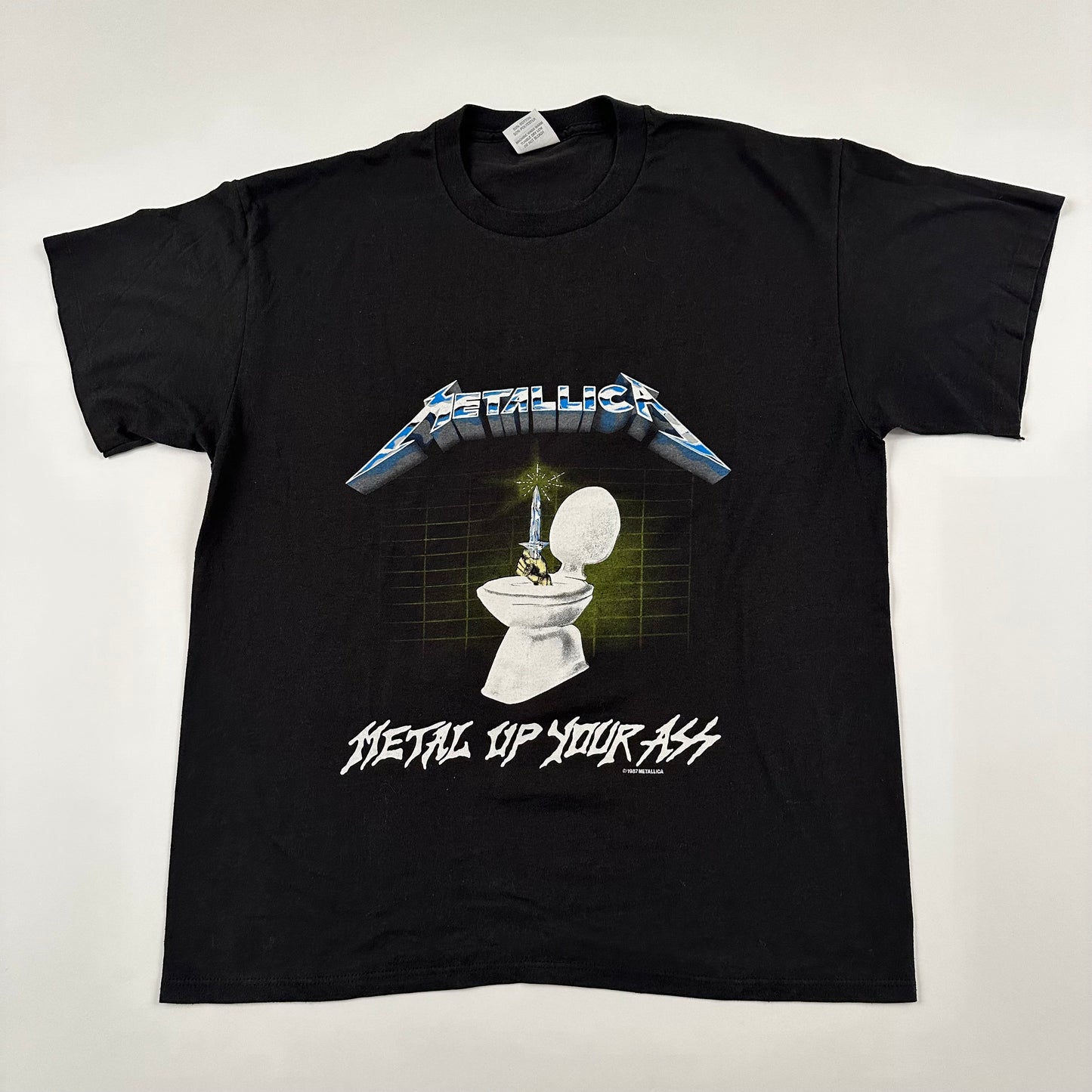 Vintage 1987 Metallica Shirt XL Metal Up You Ass