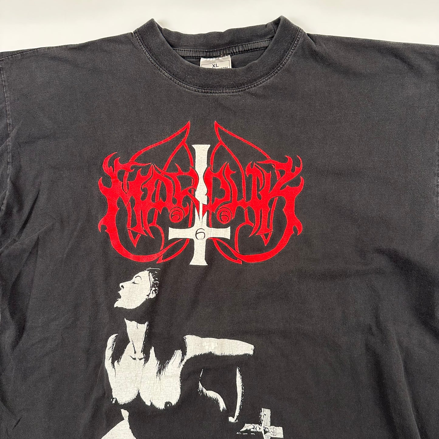 Vintage 1991 Marduk Shirt XL F*ck Me Jesus