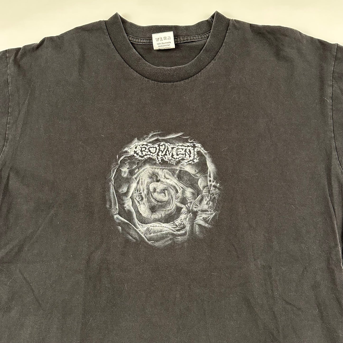 Vintage 2004 Cropment Shirt Large Spiral Of Violence