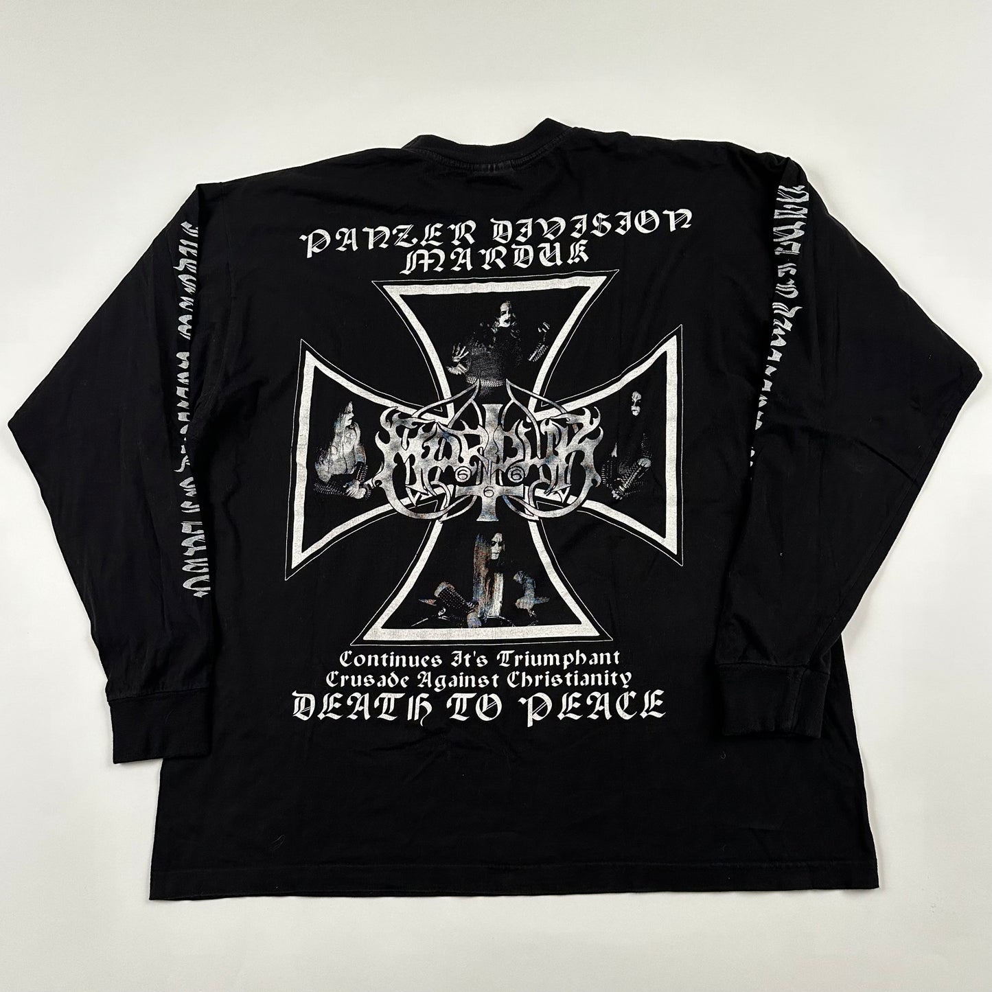 Vintage 90s Marduk Long Sleeve Shirt XL Death To Peace