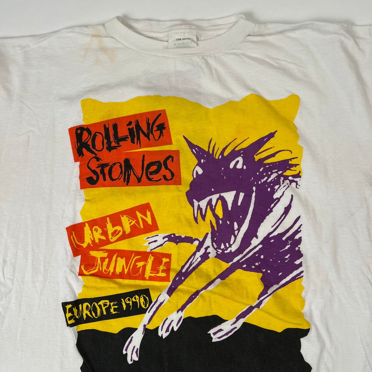 Vintage 1990 Rolling Stones Shirt XL Urban Jungle