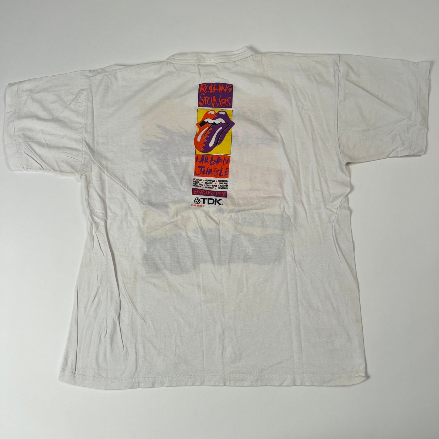 Vintage 1990 Rolling Stones Shirt XL Urban Jungle