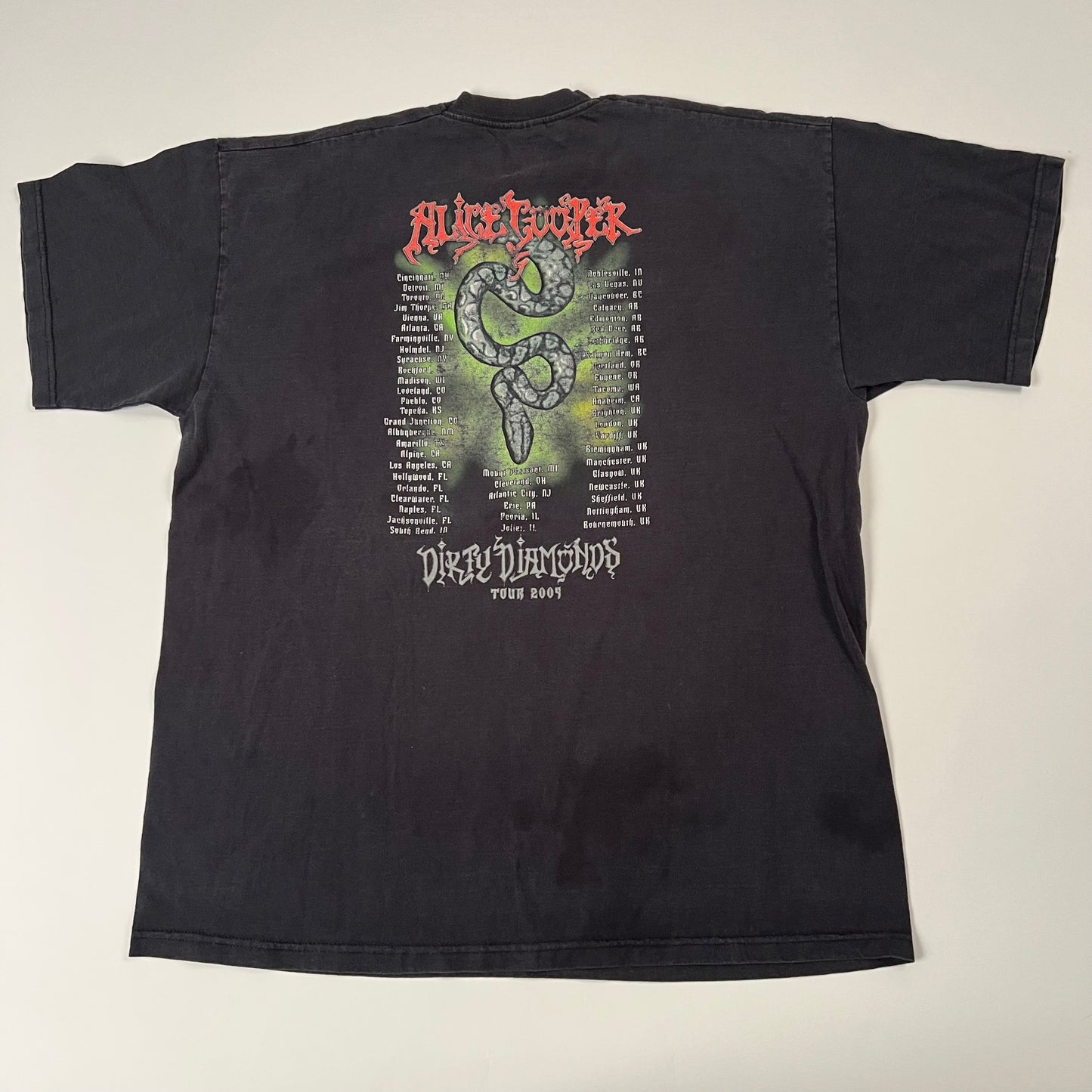 Vintage 2006 Alice Cooper Shirt XL Dirty Diamonds