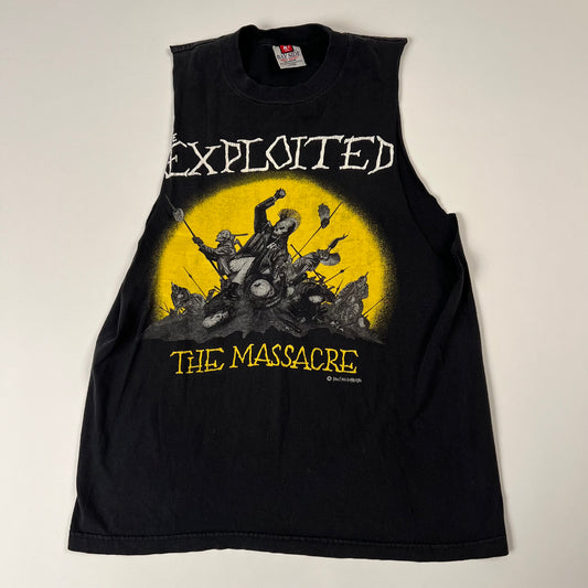 Vintage 90s The Exploited Sleeveless Shirt Large The Massacre