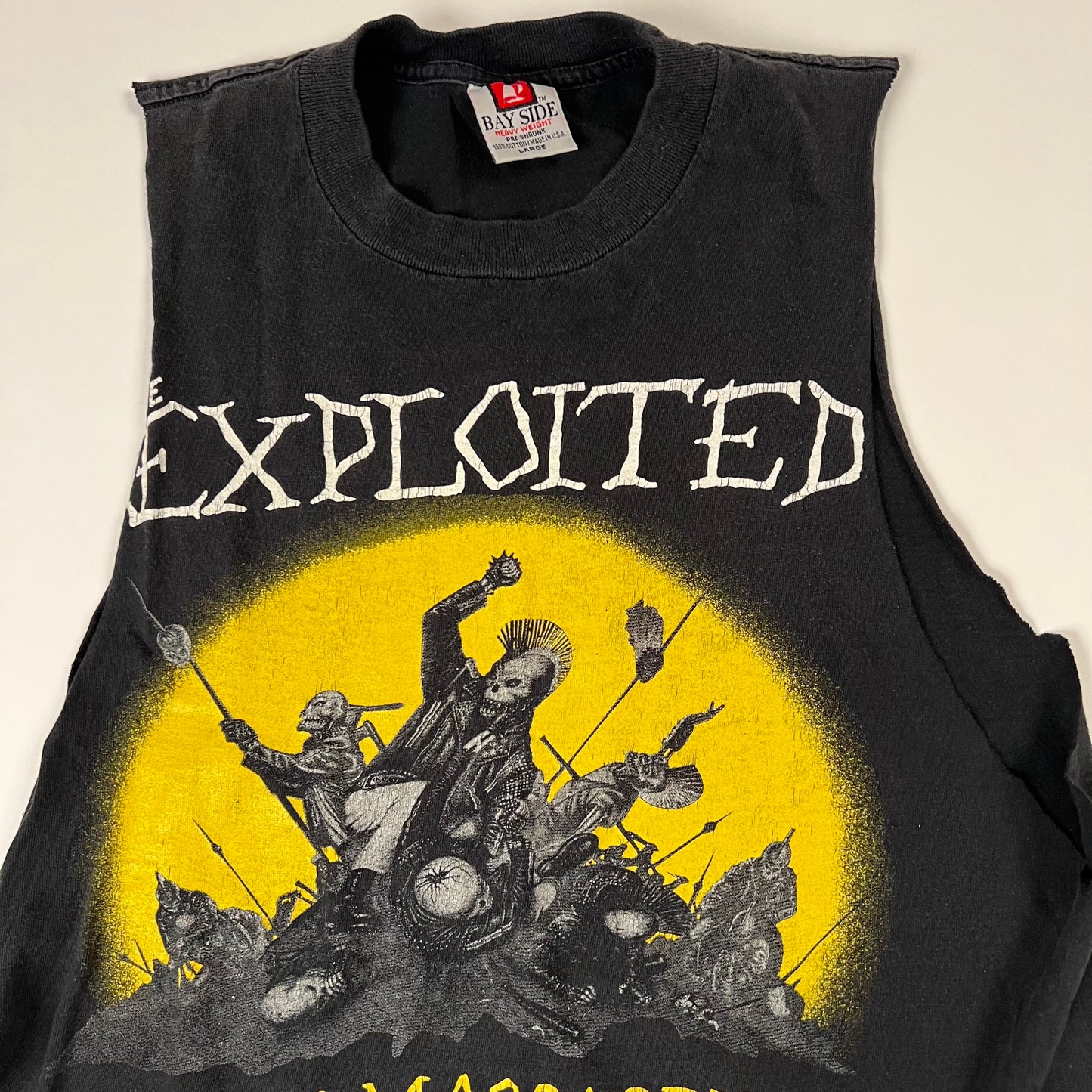 Vintage 90s The Exploited Sleeveless Shirt Large The Massacre