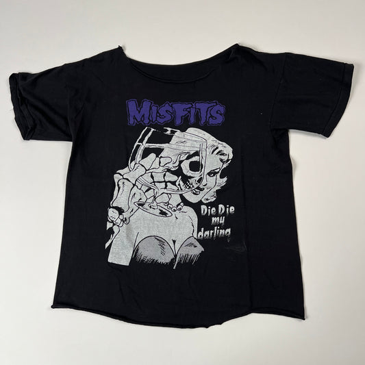 Vintage 90s Misfits Chopped Shirt Large Die Die My Darling