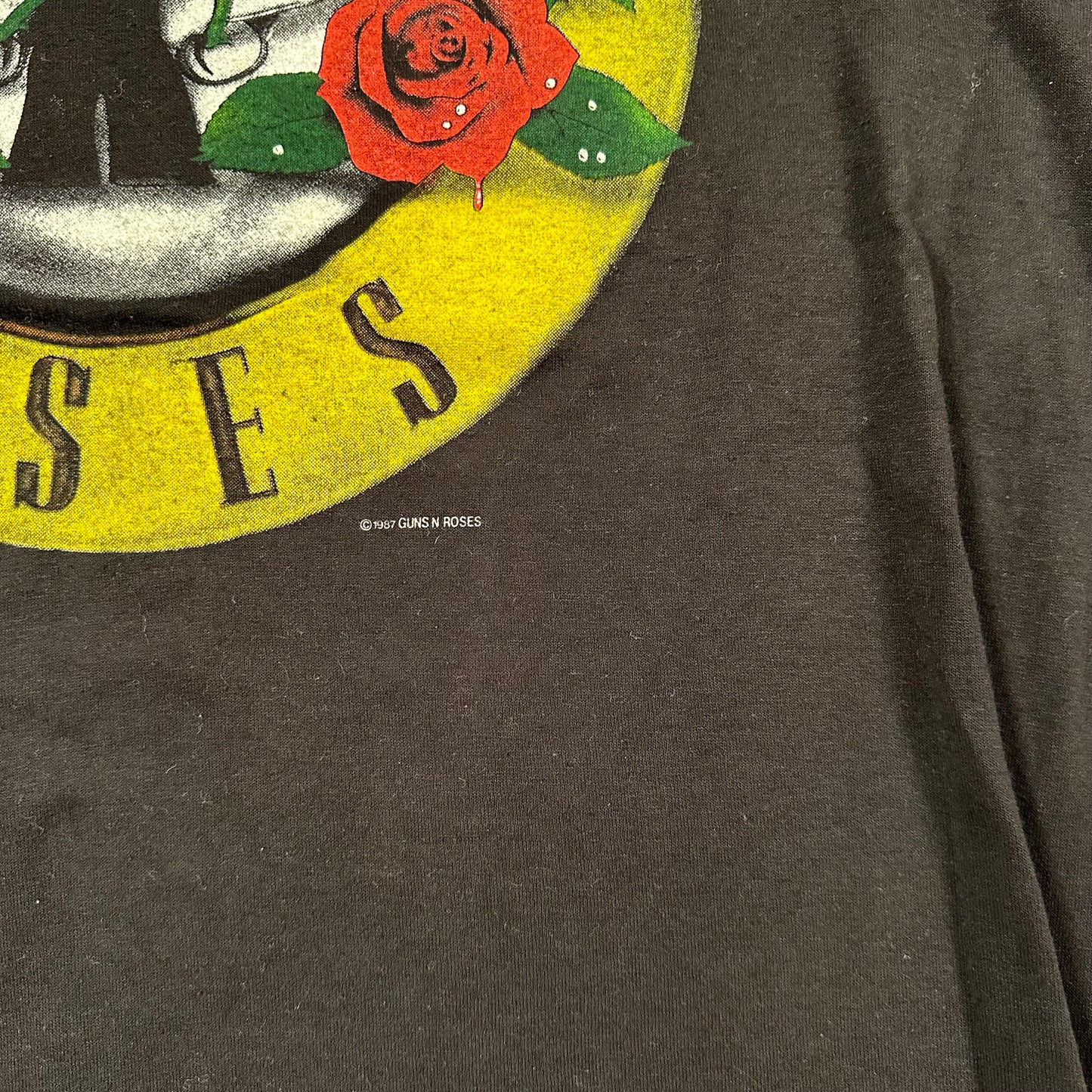 Vintage 1987 Guns N Roses Shirt XL Was Here