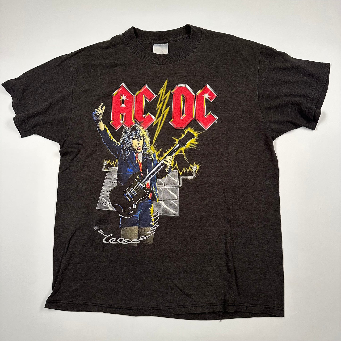 Vintage 1986 AC/DC Shirt Large Who Made Who