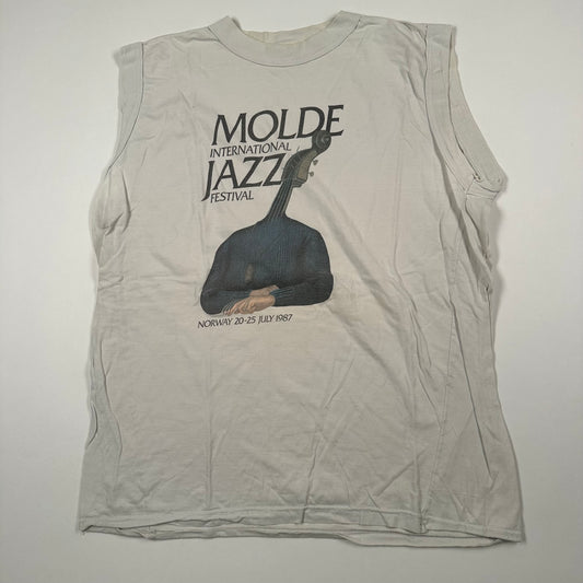 Vintage 1987 Molde International Jazz Festival Sleeveless Shirt XL