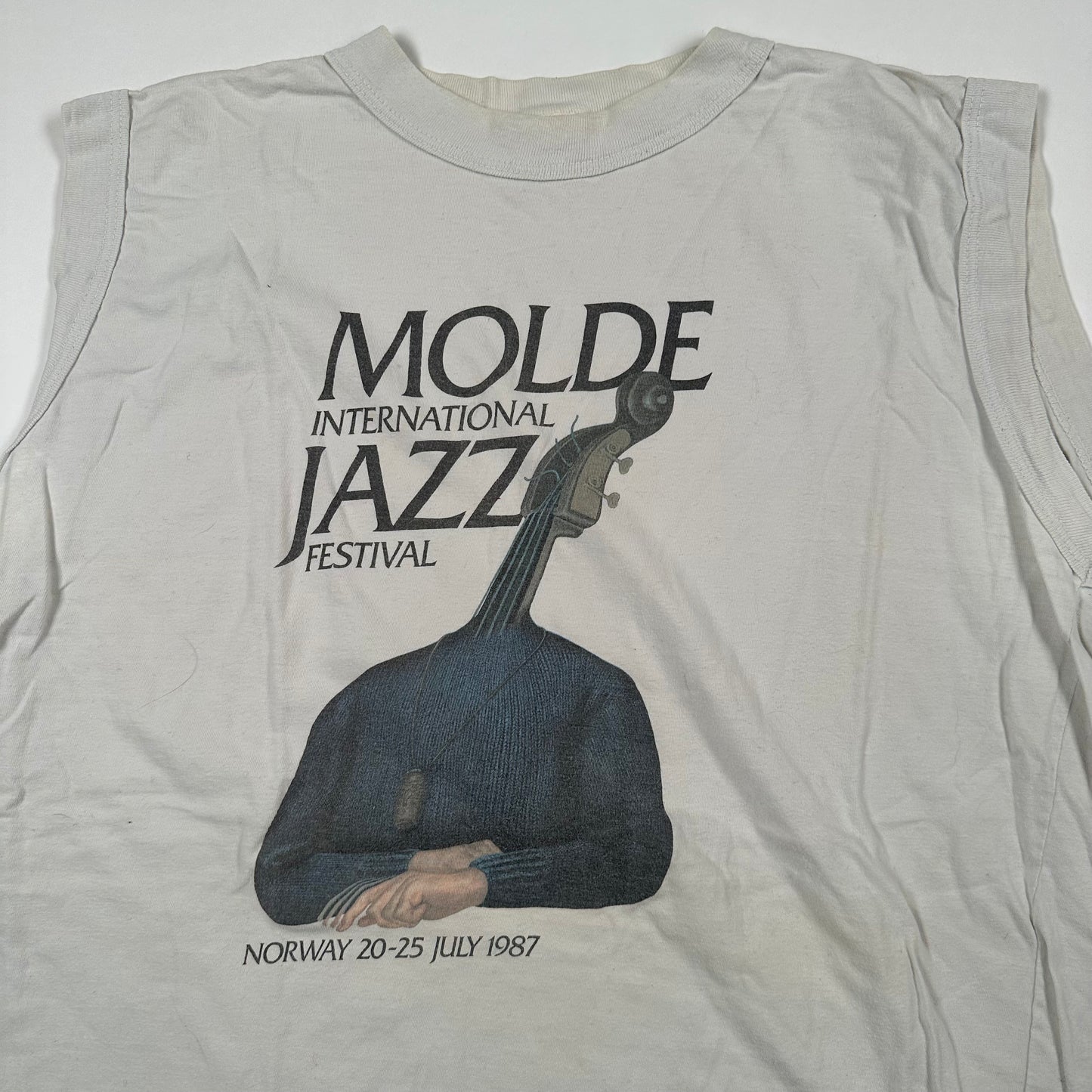 Vintage 1987 Molde International Jazz Festival Sleeveless Shirt XL