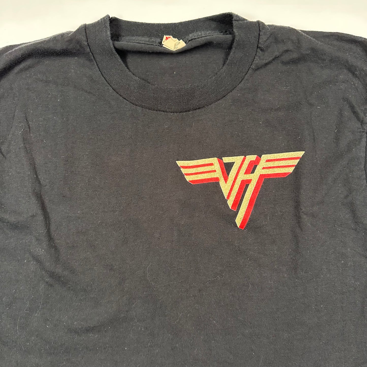 Vintage 80s Van Halen Crop Top Shirt Large 5150