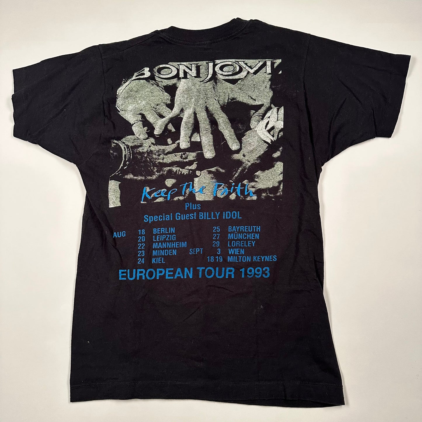 Vintage 1993 Bon Jovi Shirt Large I'll Sleep When I'm Dead