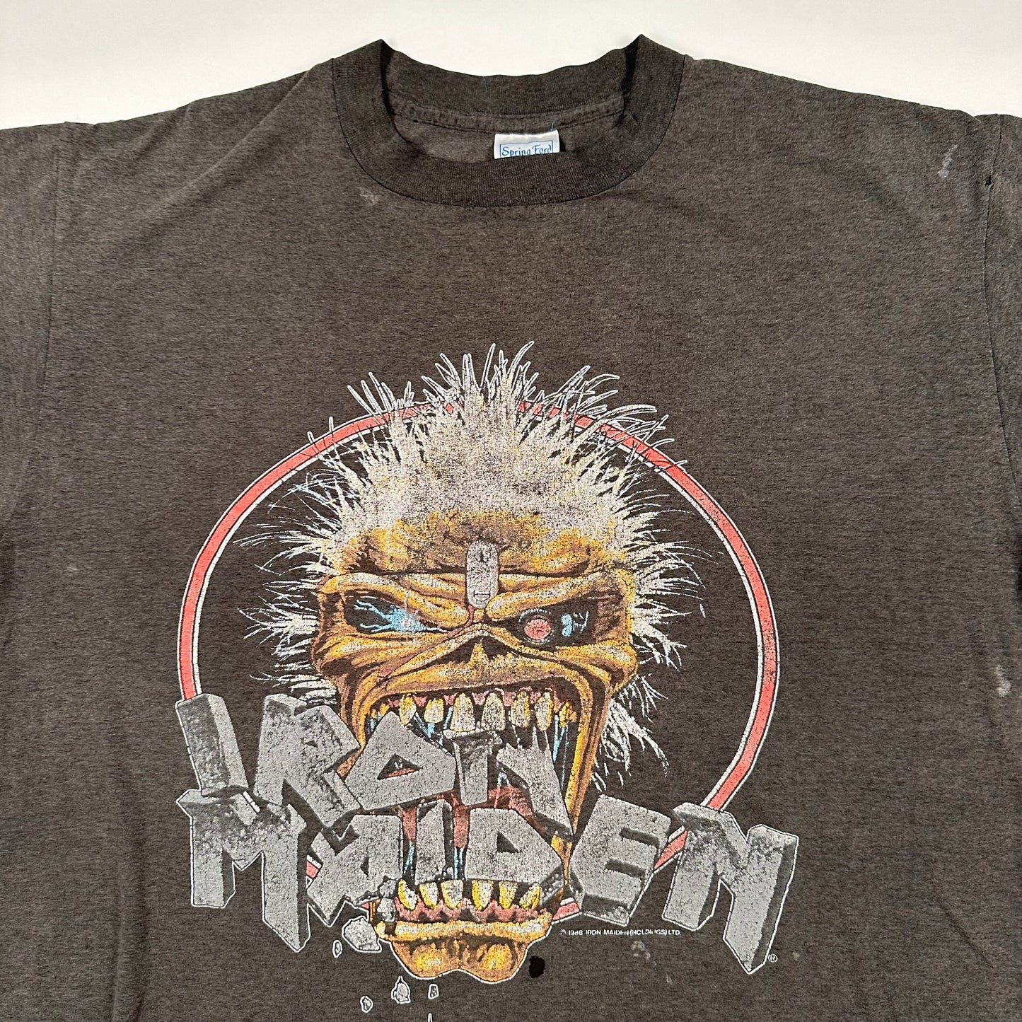 Vintage 1988 Iron Maiden Shirt XL Seventh Son