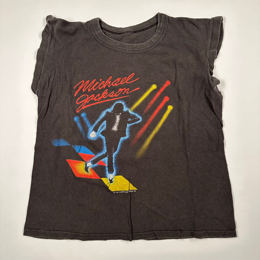 Vintage 1984 Michael Jackson Sleeveless Shirt Medium Victory