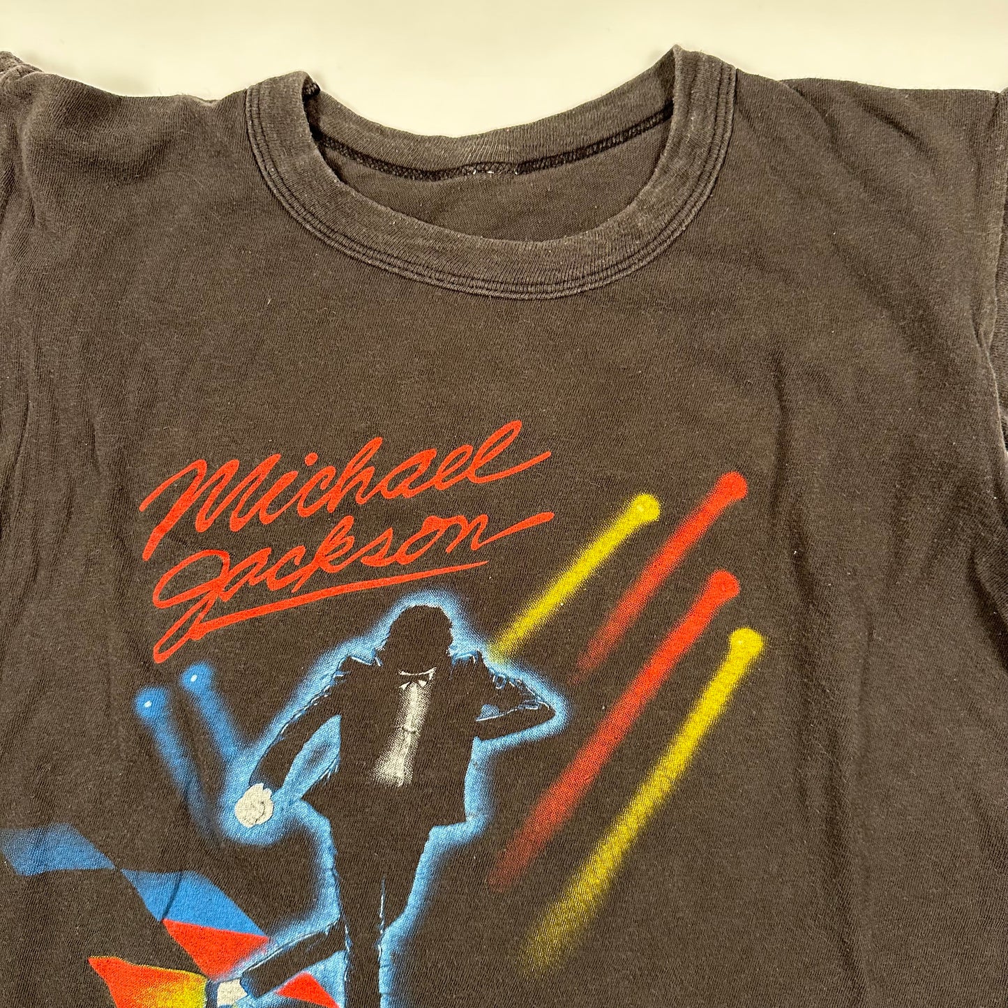 Vintage 1984 Michael Jackson Sleeveless Shirt Medium Victory