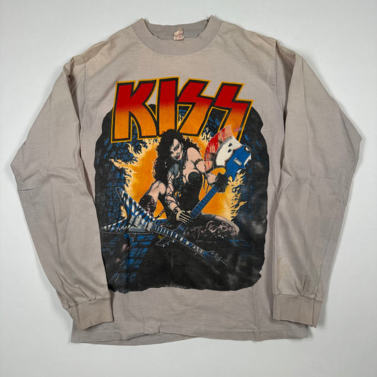 Vintage 1985 Kiss Long Sleeve Shirt Large Asylum