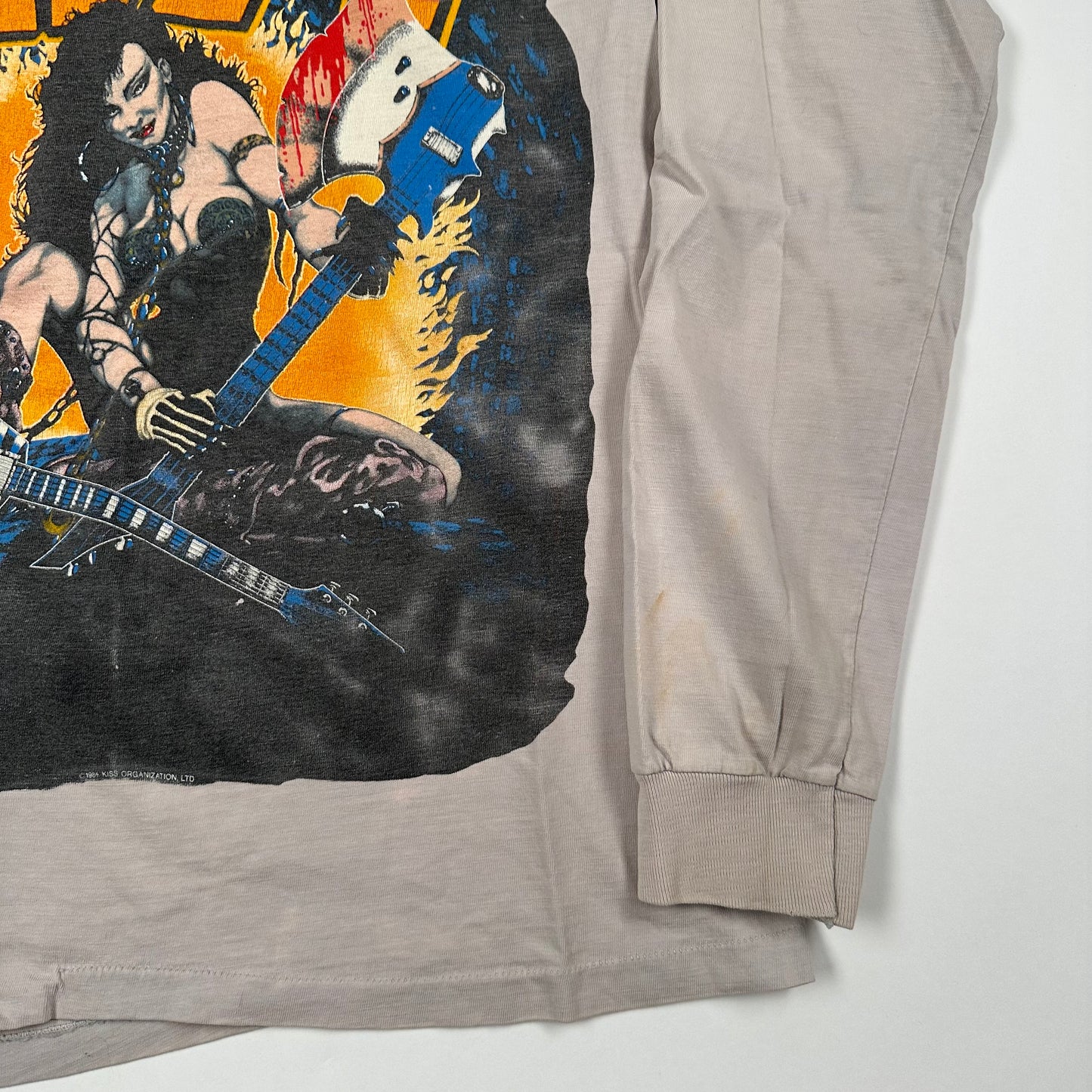 Vintage 1985 Kiss Long Sleeve Shirt Large Asylum