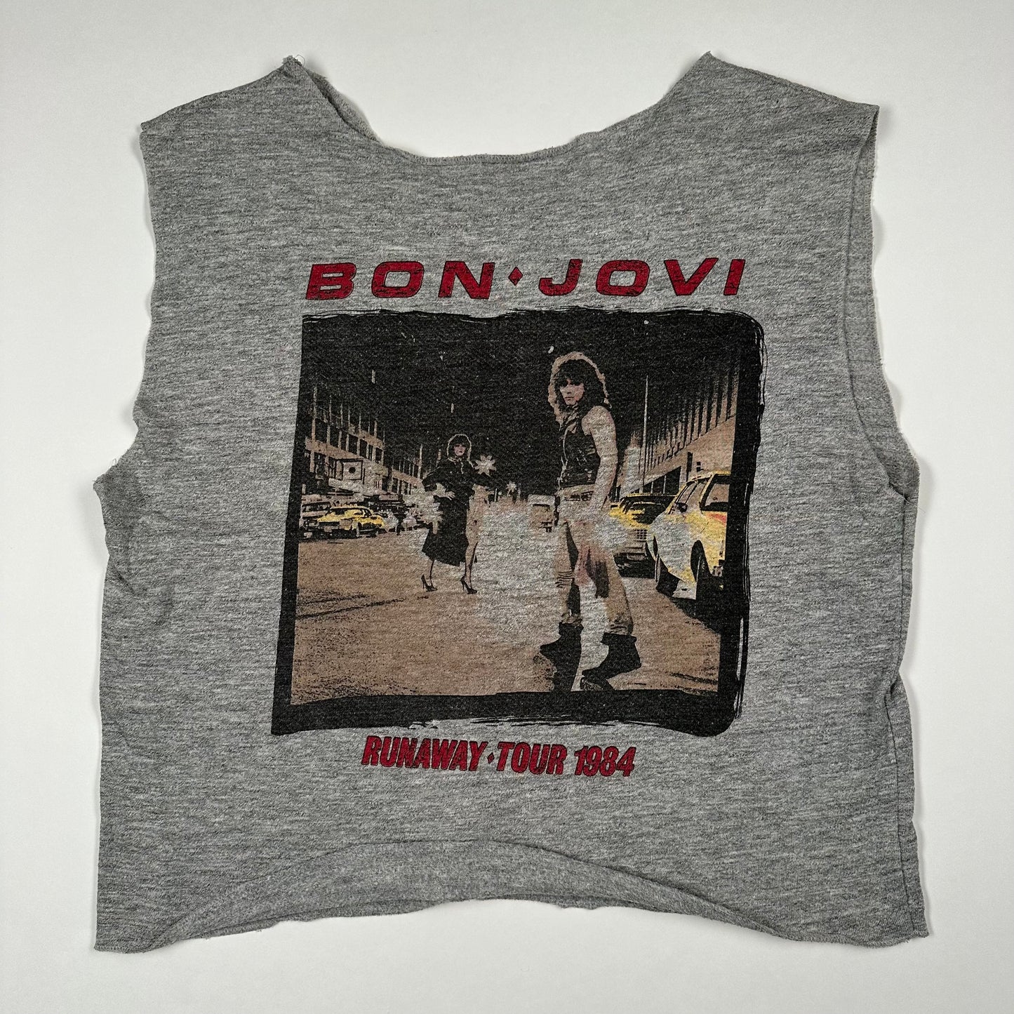 Vintage 1984 Bon Jovi Sleeveless Crewneck Medium Runaway Tour