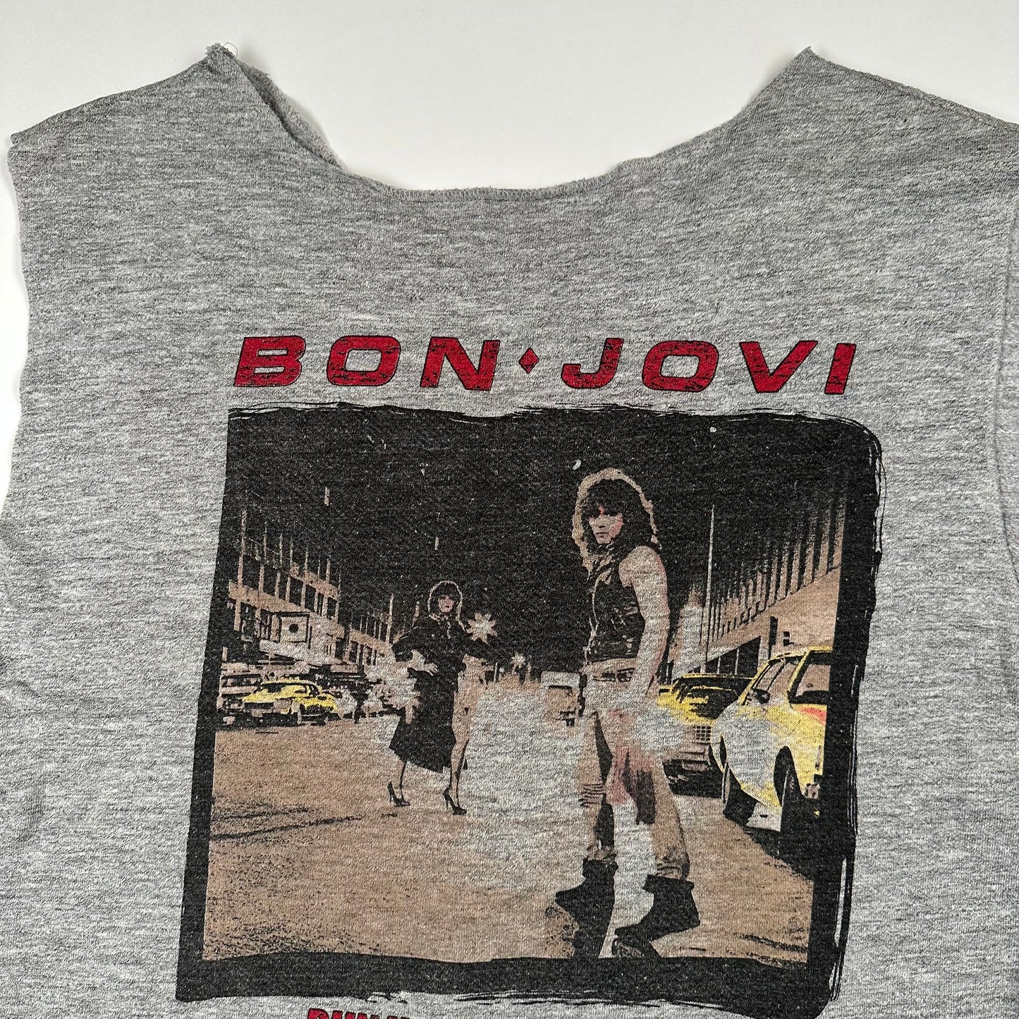 Vintage 1984 Bon Jovi Sleeveless Crewneck Medium Runaway Tour