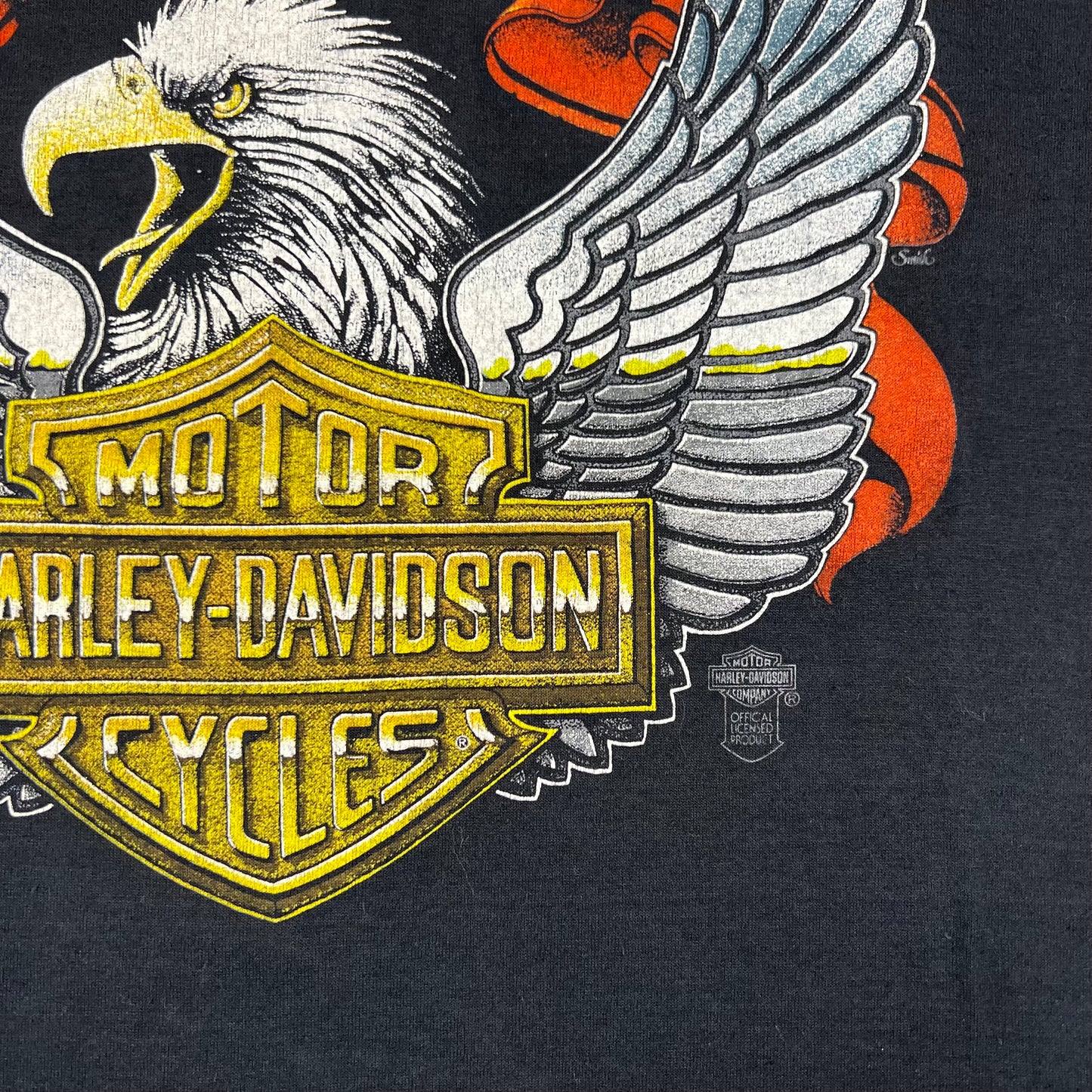 Vintage 80s Harley Davidson Shirt XL Precious Metal