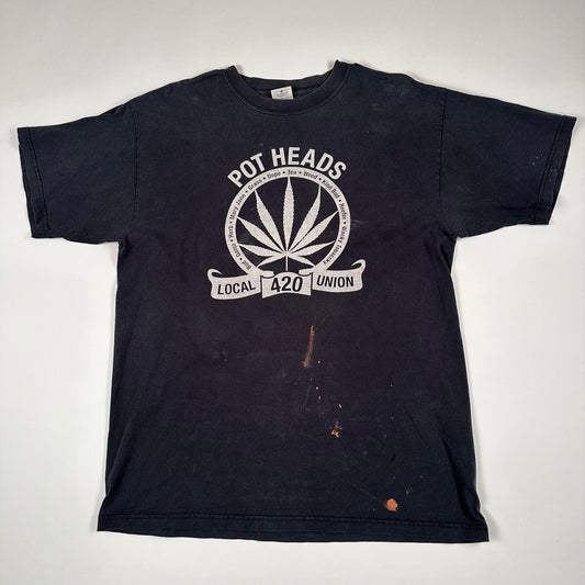 Vintage 2000s Pot Heads Shirt Large Local 420 Union