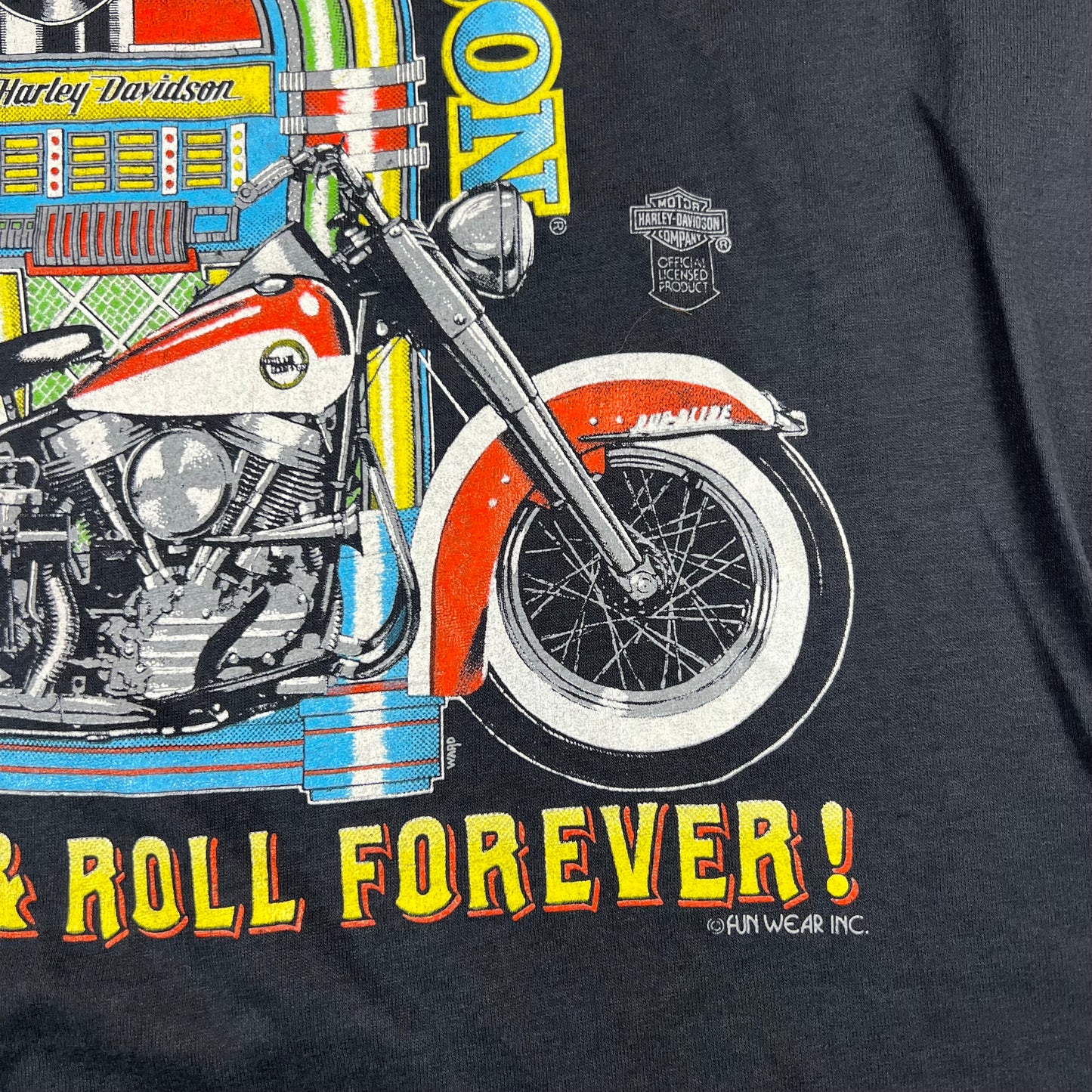 Vintage 80s Harley Davidson Shirt Large And Rock & Roll Forever