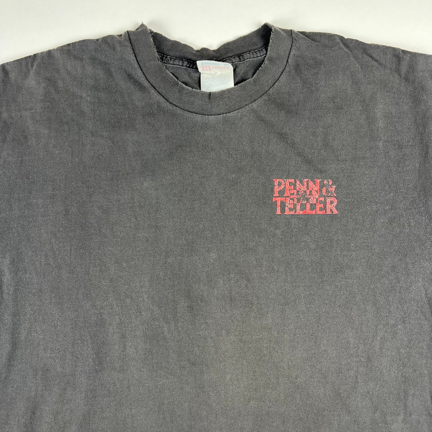 Vintage 90s Penn & Teller Shirt XL The Amazing Rubber Boy