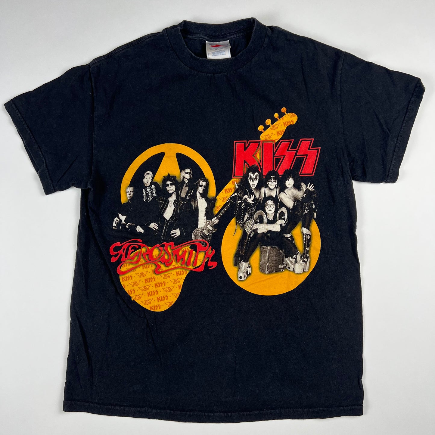 Vintage 2003 Kiss Aerosmith Shirt Medium